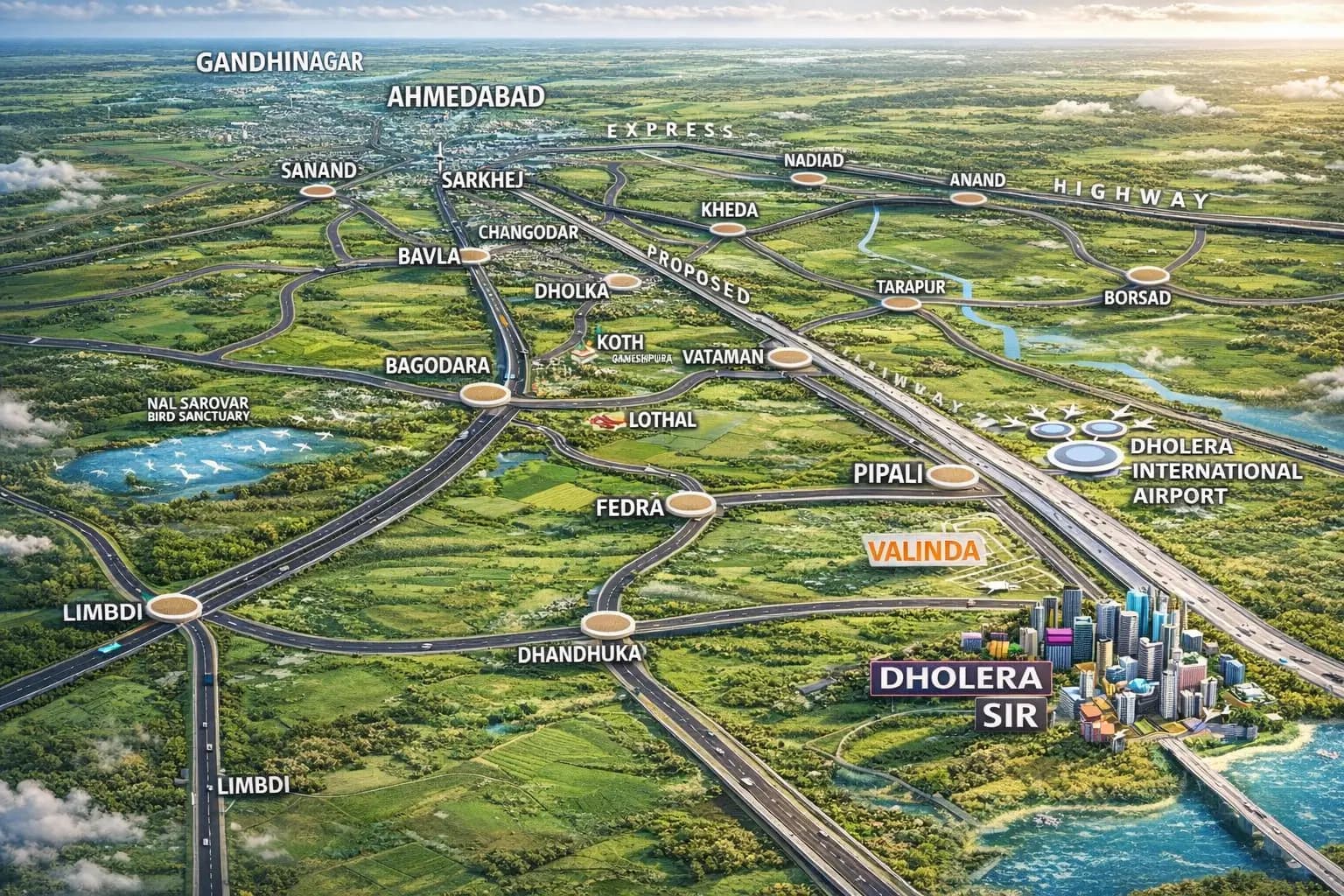 7 Best Route from Dholera to Ahmedabad : Time, Distance & Shortcut Tips