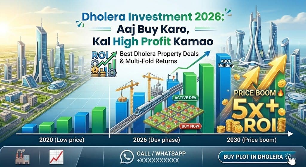 Dholera Investment 2026: Aaj Buy Karo, Kal High Profit Kamao | Best Dholera Property Deals